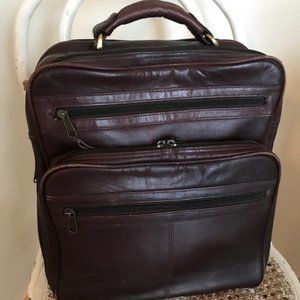 Vintage BOULDER RIDGE Full Grain Leather Private Label Overnight Bag